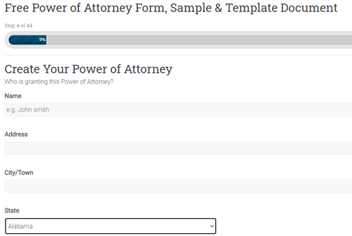 Free Trial Form. Legal